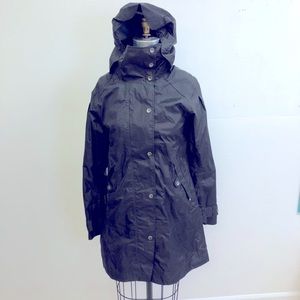 Nau Waterproof Trench Coat with hood.